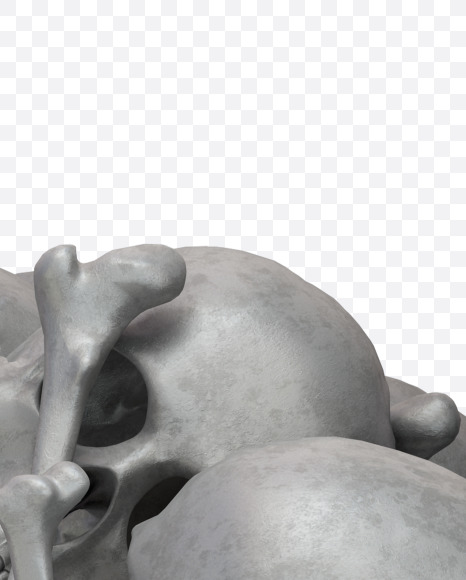 J skull from Skull Fon on Yellow Images Creative Fonts - S32006