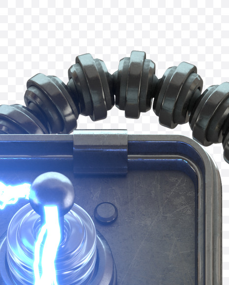 4 from Tesla Machine on Yellow Images Creative Fonts - S32229