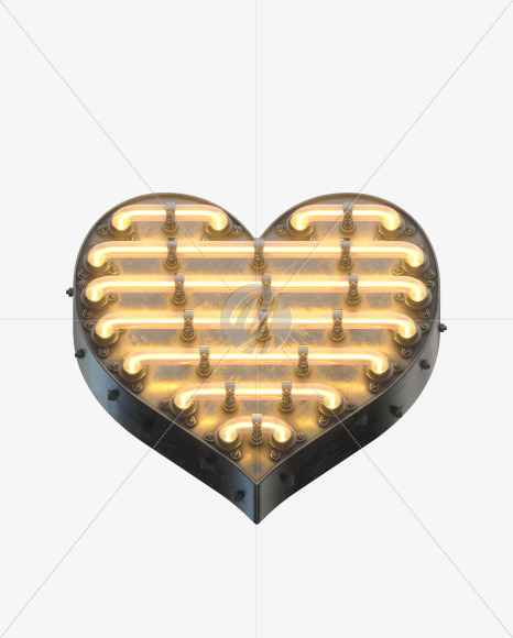 heart from Time Machine Font on Yellow Images Creative Fonts - S32279