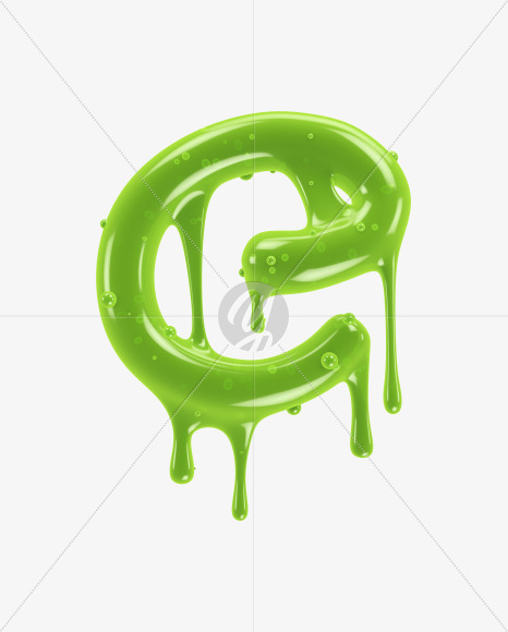 C uppercase from Toxic Font on Yellow Images Creative Fonts - S32287