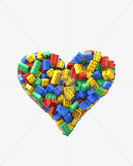 heart from Toy Cube Font on Yellow Images Creative Fonts - S32432