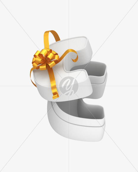 Letter C from Wedding Box Font on Yellow Images Creative Fonts - S32549