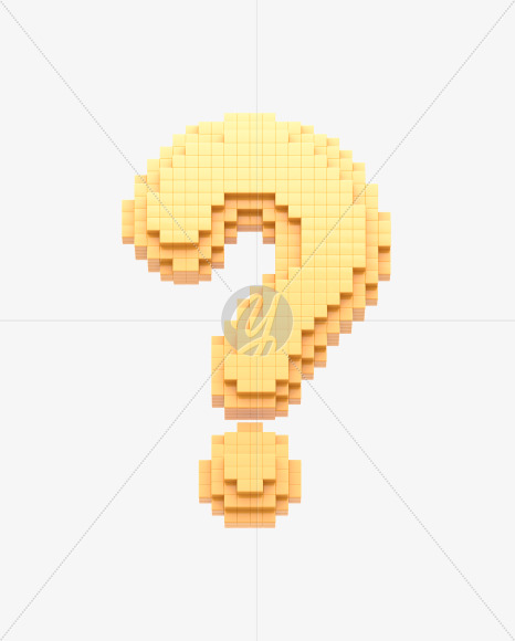 ? from Yellow Pixel Font on Yellow Images Creative Fonts - S32746