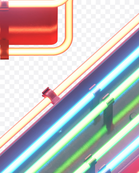 2 from Multineon Font on Yellow Images Creative Fonts - S32775