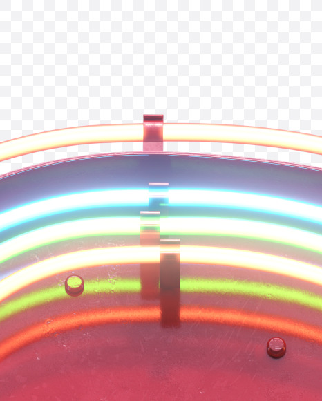 Letter G from Multineon Font on Yellow Images Creative Fonts - S32754