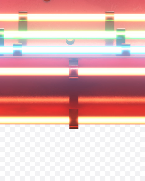 Letter K from Multineon Font on Yellow Images Creative Fonts - S32758