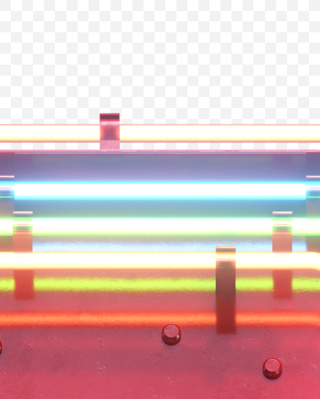 7 from Multineon Font on Yellow Images Creative Fonts - S32780