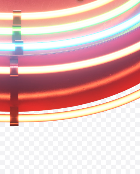 6 from Multineon Font on Yellow Images Creative Fonts - S32779