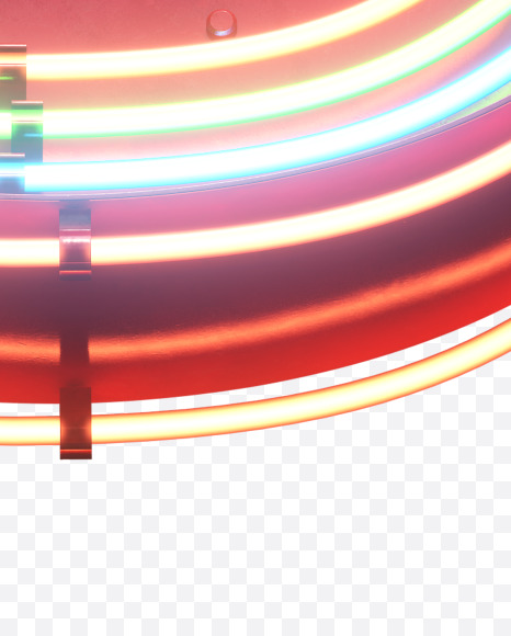 3 from Multineon Font on Yellow Images Creative Fonts - S32776