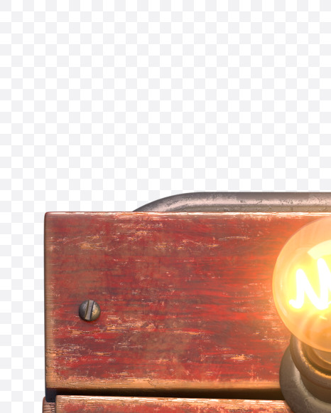 Letter I from Wood light Font on Yellow Images Creative Fonts - S32797