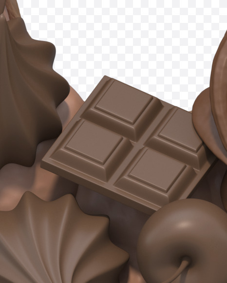 0 from Chocolate cake font on Yellow Images Creative Fonts - S33020