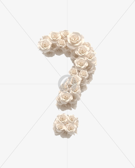 ? from White roses on Yellow Images Creative Fonts - S33104