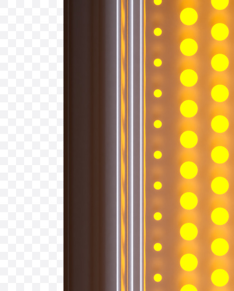 Letter R from Yellow LEDs Font on Yellow Images Creative Fonts - S33152