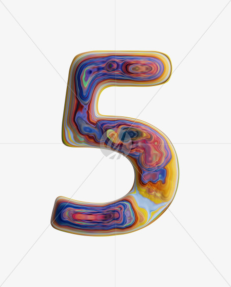 5 from Fluid art on Yellow Images Creative Fonts - S33300