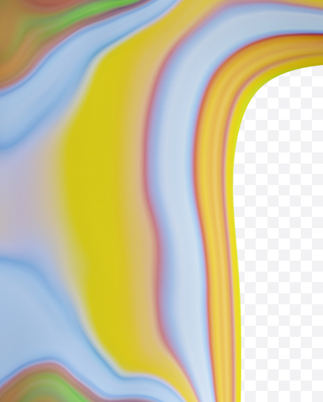 Letter P from Fluid art on Yellow Images Creative Fonts - S33285