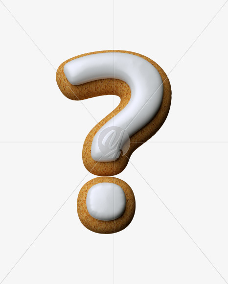 ? from Cream Cheese Cookies Font on Yellow Images Creative Fonts - S33488