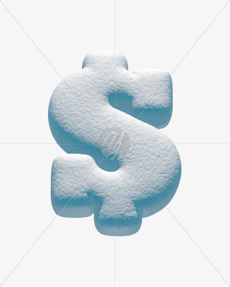 $ from Snowball Font on Yellow Images Creative Fonts - S33665