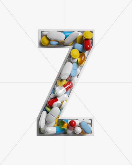 Letter Z from Take a pill on Yellow Images Creative Fonts - S33781