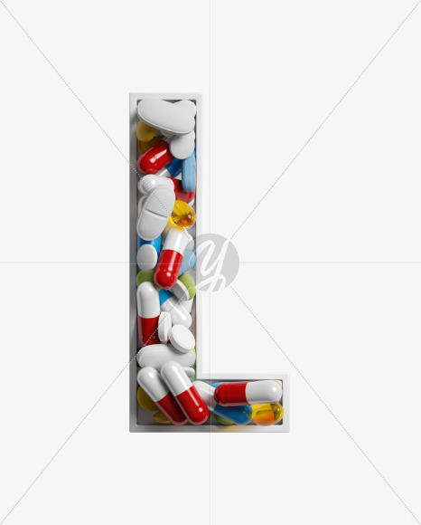 Letter L from Take a pill on Yellow Images Creative Fonts - S33767