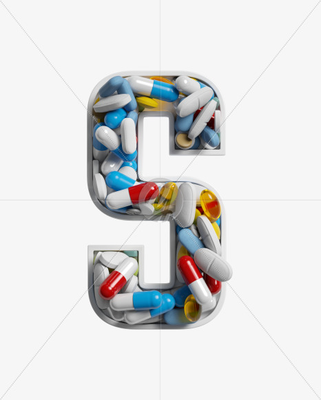 Letter S from Take a pill on Yellow Images Creative Fonts - S33774