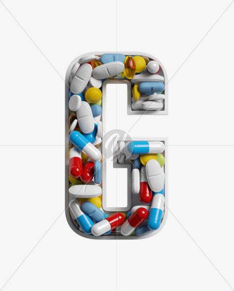 Letter G from Take a pill on Yellow Images Creative Fonts - S33762