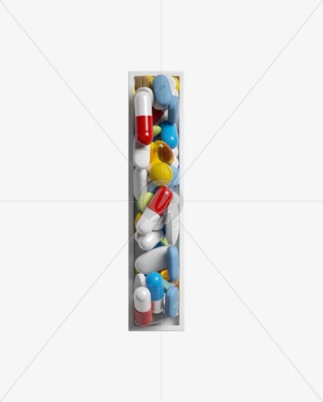 Letter I from Take a pill on Yellow Images Creative Fonts - S33764