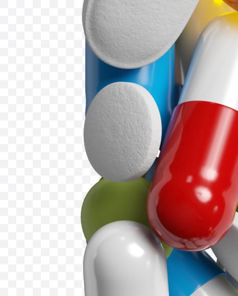 Letter L from Pills on Yellow Images Creative Fonts - S33814