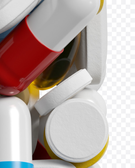 Letter R from Pills on Yellow Images Creative Fonts - S33820