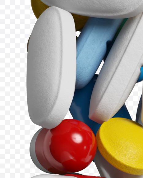 Letter C from Pills on Yellow Images Creative Fonts - S33805