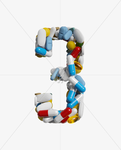 3 from Pills on Yellow Images Creative Fonts - S33831