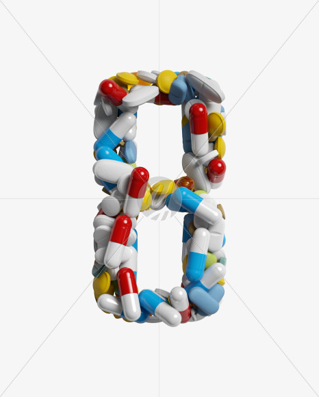 8 from Pills on Yellow Images Creative Fonts - S33836