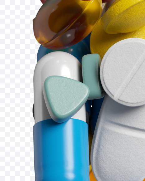 Letter E from Pills on Yellow Images Creative Fonts - S33807