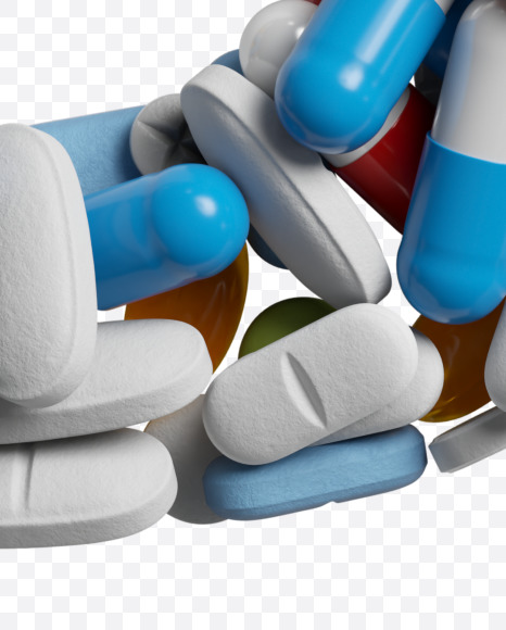 Letter U from Medicine pills on Yellow Images Creative Fonts - S33870