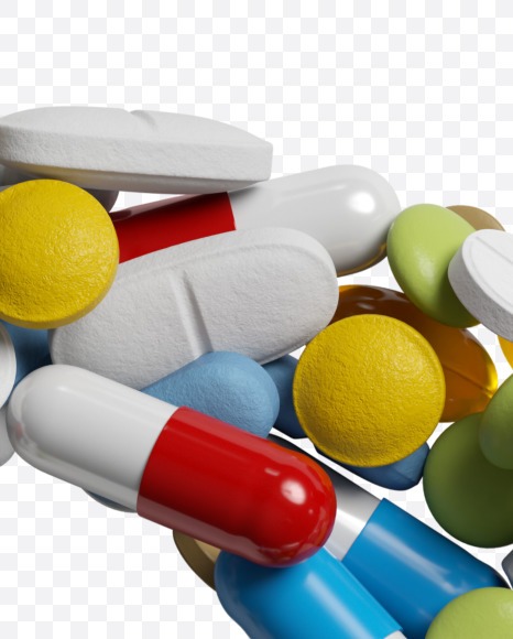 _ from Medicine pills on Yellow Images Creative Fonts - S33887