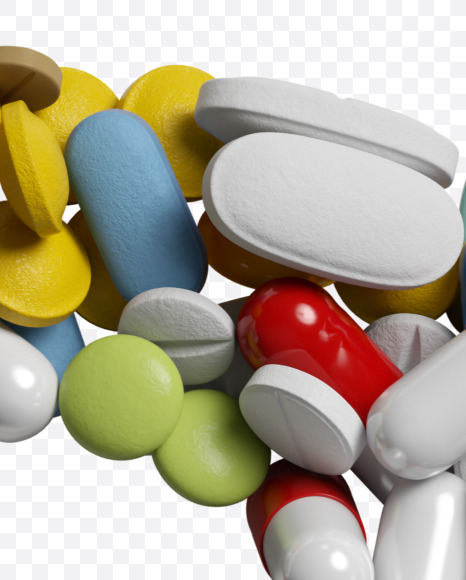 Letter O from Medicine pills on Yellow Images Creative Fonts - S33864