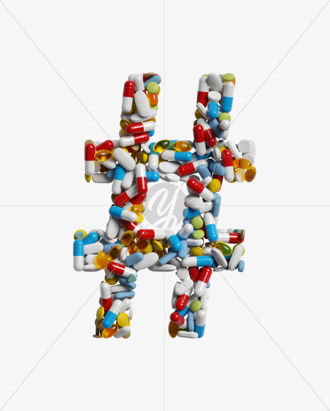 # from Medicine pills on Yellow Images Creative Fonts - S33891