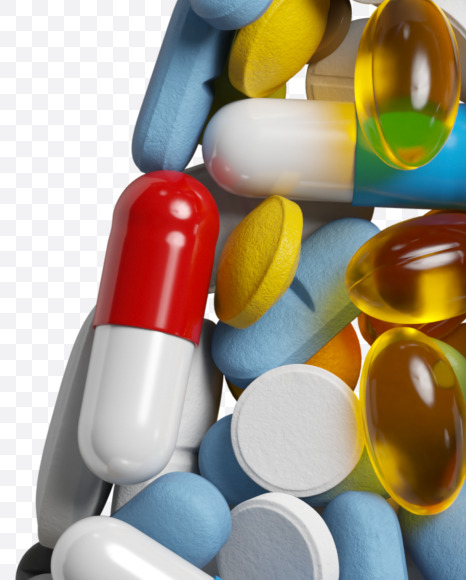 7 from Medicine pills on Yellow Images Creative Fonts - S33882