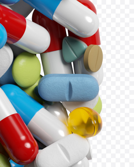 3 from Medicine pills on Yellow Images Creative Fonts - S33878