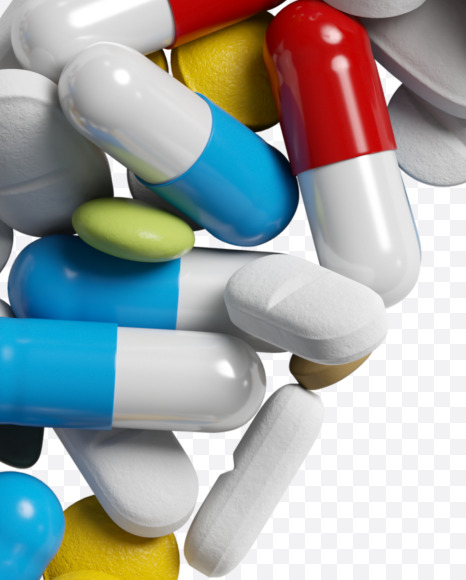 Letter K from Medicine pills on Yellow Images Creative Fonts - S33860