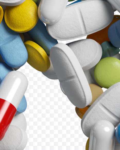 $ from Medicine pills on Yellow Images Creative Fonts - S33892