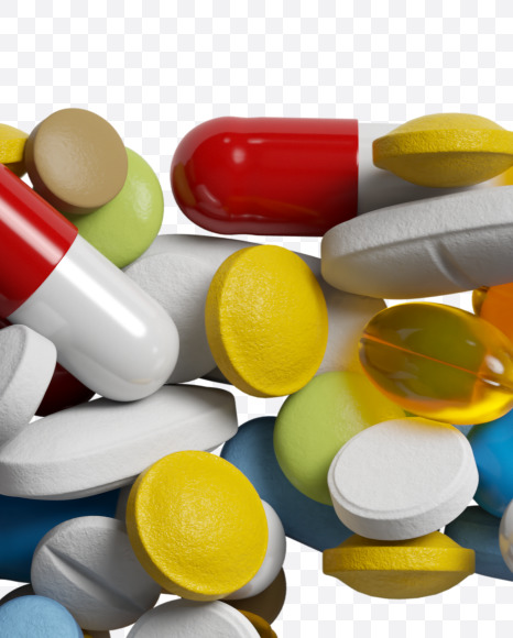 Letter F from Medicine pills on Yellow Images Creative Fonts - S33855