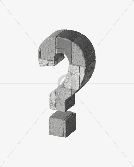 ? from Concrete blocks on Yellow Images Creative Fonts - S34074