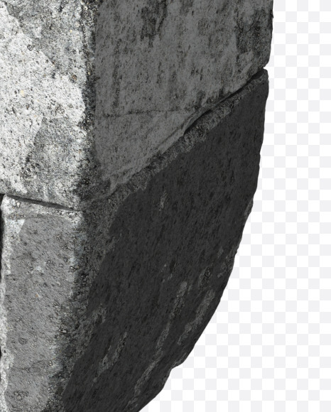Letter C from Concrete blocks on Yellow Images Creative Fonts - S34039