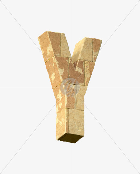 Letter Y from City wall on Yellow Images Creative Fonts - S34151