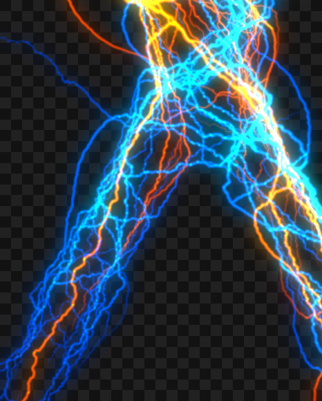 Letter X from Lighting Font on Yellow Images Creative Fonts - S34195