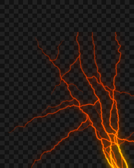 Letter I from Lighting Font on Yellow Images Creative Fonts - S34180