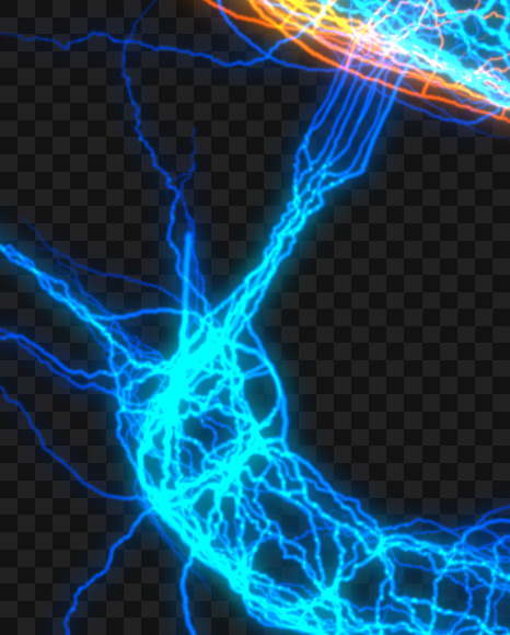 Letter S from Lighting Font on Yellow Images Creative Fonts - S34190