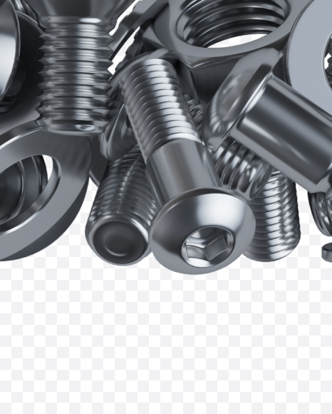 Letter L from Nuts and bolts on Yellow Images Creative Fonts - S34306