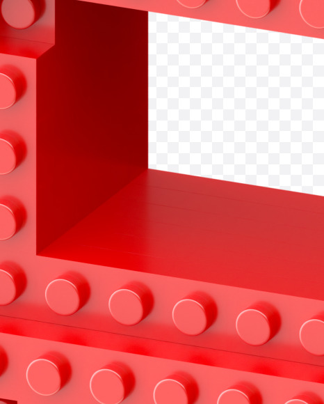 Letter E from Lego go Font on Yellow Images Creative Fonts - S34391