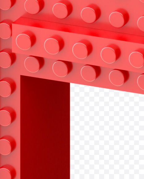 Letter F from Lego go Font on Yellow Images Creative Fonts - S34392